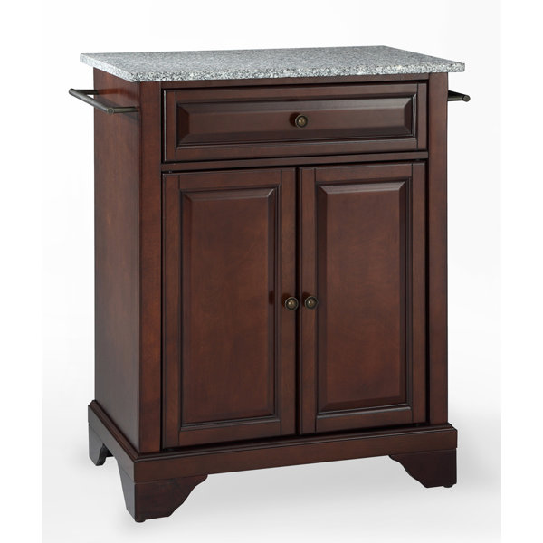 Three Posts™ Hedon Granite Kitchen Cart & Reviews Wayfair